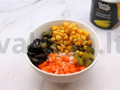 Kalifornijos salotas su tunu Žingsnis 4