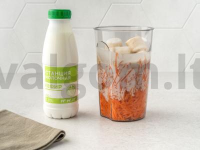 Rudens morkų smoothie Žingsnis 2