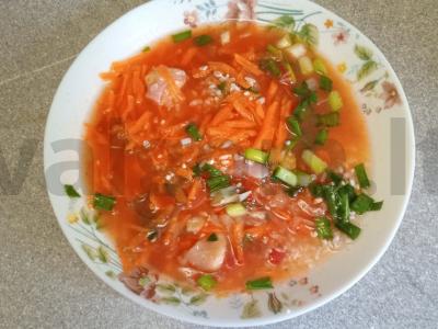 Rizotas, keptas puode su vištienos filė ir pomidorų padažu Žingsnis 6