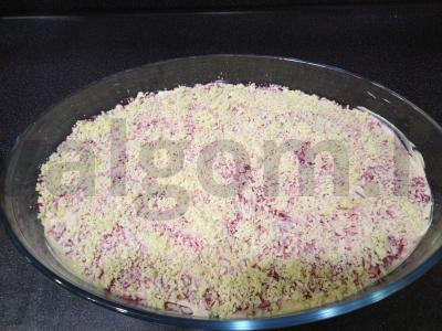 Salotas „Silkė po šubą“ kaimiškai Žingsnis 8