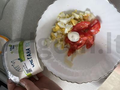 Salotas „Nevada“ su česnaku Žingsnis 5