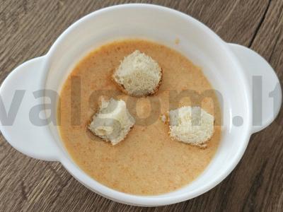 Sūrio sriuba su daržovėmis vištienos sultinyje Žingsnis 9