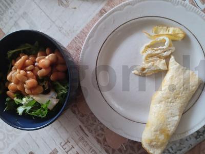 Skanus baltymų salotas Žingsnis 3