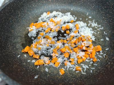 Sriuba-pyragas su ryžiais ir sūriu pietums Žingsnis 3