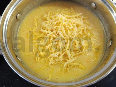 Sriuba-pyragas su ryžiais ir sūriu pietums Žingsnis 6