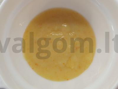 Sriuba-pyragas su ryžiais ir sūriu pietums pagrindine nuotrauka