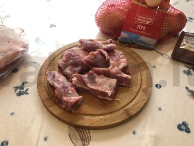 Šašlykas iš kiaulienos šonkaulių su prieskoniais Žingsnis 1