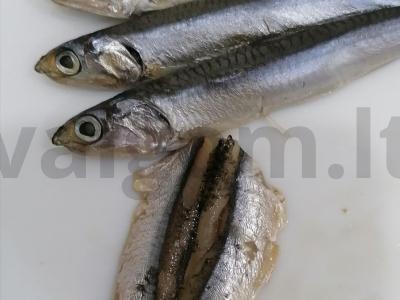 Užkandis „Sumuštiniai-juostelės“ Žingsnis 4