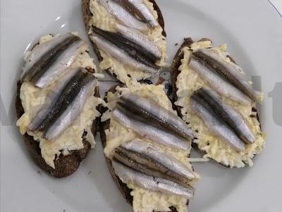 Užkandis „Sumuštiniai-juostelės“ Žingsnis 5