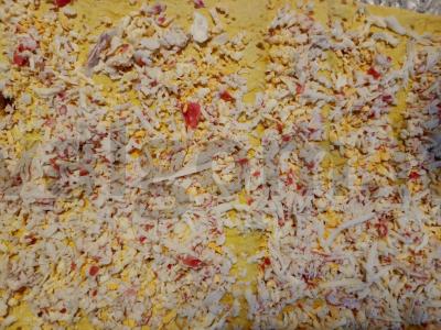 Švelnus ritinys su krabų lazdelėmis Žingsnis 3