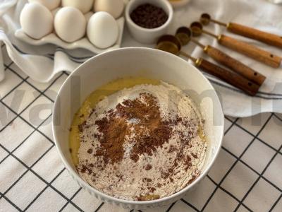 Šokoladiniai sausainiai su žemės riešutų įdaru Žingsnis 4