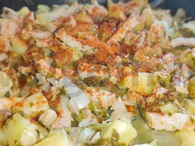 Šašlykų troškinys su cukinija ir rūgštynėmis Žingsnis 6