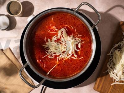 Borščas su lečo Žingsnis 6