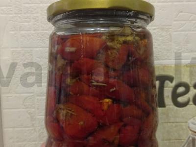 Džiovinti pomidorai su provanso žolelėmis Žingsnis 5