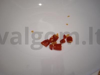 Kava su plakta grietinėle ir čili pipirais Žingsnis 2