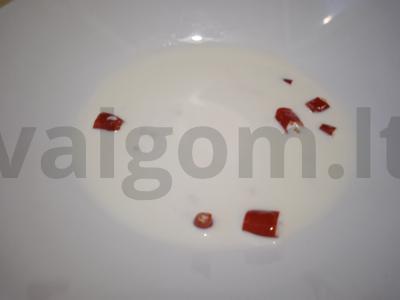 Kava su plakta grietinėle ir čili pipirais Žingsnis 3