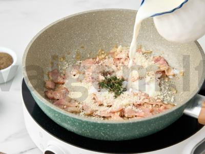 Grybų pasta su kaukėmis Žingsnis 6