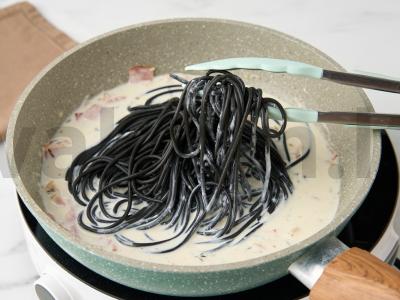 Grybų pasta su kaukėmis Žingsnis 7