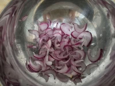 Gruziniškas salotas su keptais daržovėmis Žingsnis 3