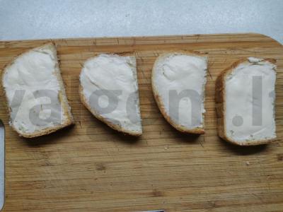 Sumuštiniai su silkių lašiša ir grietininiu sūriu Žingsnis 2