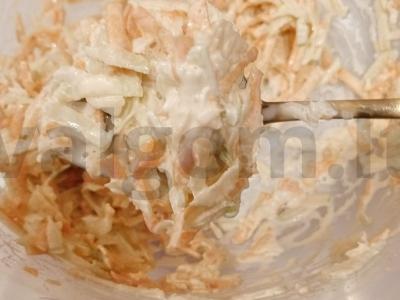 Salotas „Vitamininė ruduo“ su ridikėliais Žingsnis 6