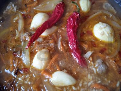 Plovas su jautiena, čili pipirais, barbaru ir česnaku Žingsnis 7