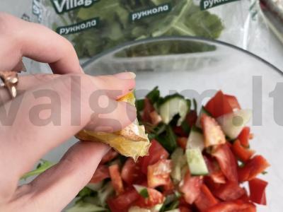 Salotas „Daržas iš Italijos“ Žingsnis 4