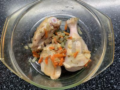 Vištienos šlaunelė su daržovėmis Žingsnis 5