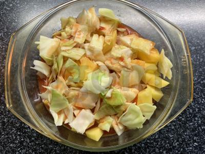 Vištienos šlaunelė su daržovėmis Žingsnis 8