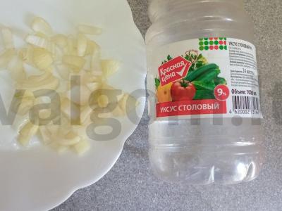 Vištienos krūtinėlės šašlykai ant svogūnų pagalvėlės orkaitėje Žingsnis 4