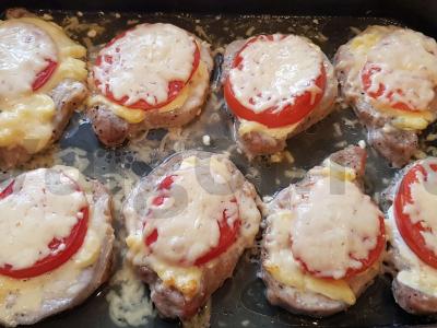 Kiaulienos kepsnys po sūrio kepure Žingsnis 8