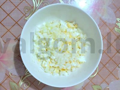 Krabų tartaletės šventiniam stalui Žingsnis 2