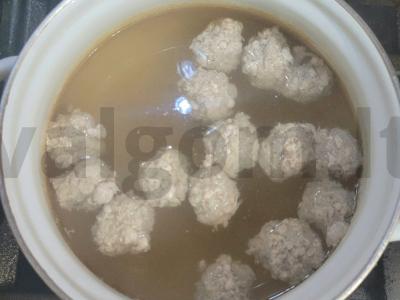 Sotūs ryžių sriuba su meatballs Žingsnis 1