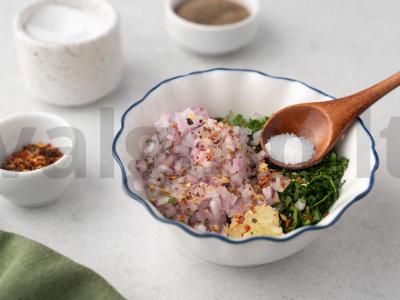 Indėnų ežiukai su šviežių žolelių padažu Žingsnis 2