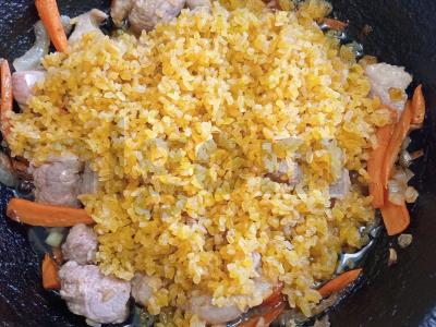 Bulguro plovas su antis krūtinėlė Žingsnis 5