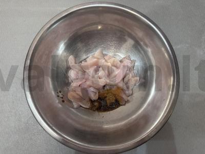 Namų šašlykas su daržovėmis, sūriu ir grietine Žingsnis 1