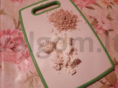 Smuzi su varške, bananais, avižomis ir kefyru Žingsnis 2