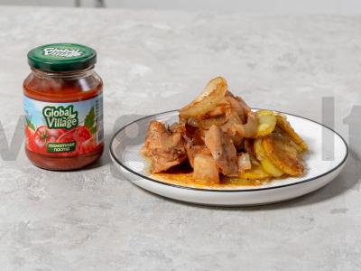 Kepta kiauliena marinate pagrindine nuotrauka