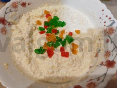 Varškės apkepas su cukatais Žingsnis 6