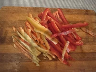 Baklažanai su paprikomis ir pupelėmis Žingsnis 2