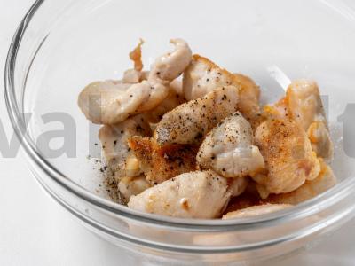 Pupelių ir vištienos salotos Žingsnis 4