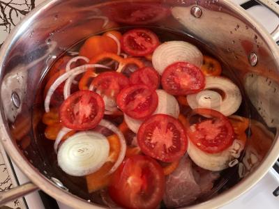 Kvapni hašlama su jautiena Žingsnis 3