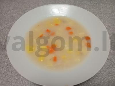 Anties sultinio sriuba su kvietiniais grūdais Žingsnis 4