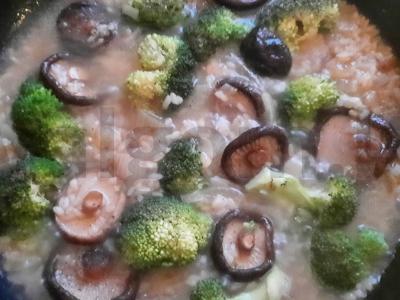 Ryžiai su šitake grybais ir brokoliais Žingsnis 4