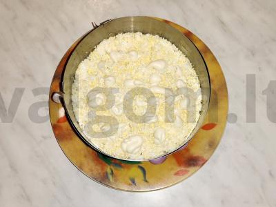 Sluoksniuotas salotas „Skumbrija po kailiu“ Žingsnis 10