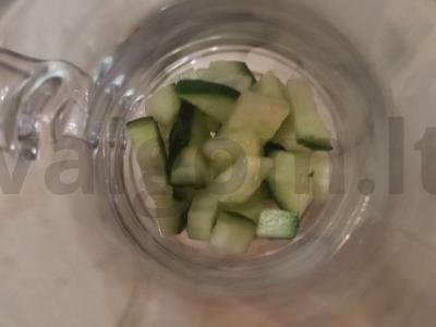 Salotas stiklinėje „Edelveisas“ Žingsnis 1