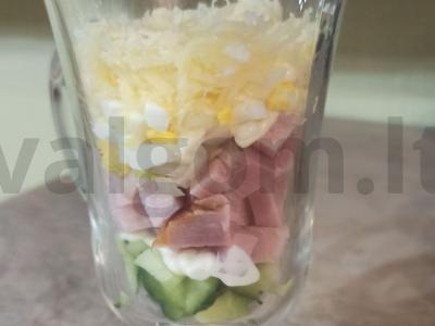 Salotas stiklinėje „Edelveisas“ Žingsnis 5