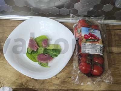 Karpačo salotas su špinatų lapais Žingsnis 2