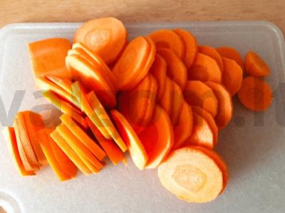 Moliūgų kremas su rūkytais mėsos gaminiais Žingsnis 4