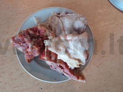 Moliūgų kremas su rūkytais mėsos gaminiais Žingsnis 7